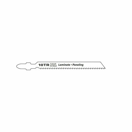 CENTURY DRILL & TOOL 06232 Jig Saw Blade, 3-5/8 in L, 10 TPI 6232